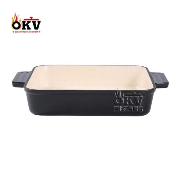 okv cast iron enamelled enamelled pan Rotisserie fish uncoated non-stick pan