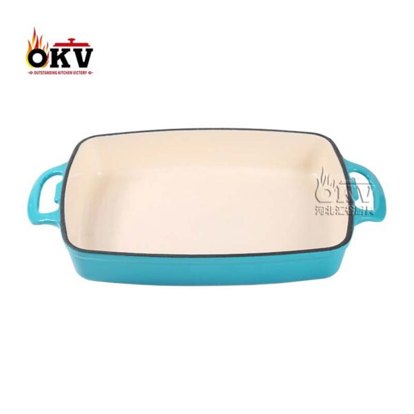 okv cast iron enamelled enamelled pan Rotisserie fish uncoated non-stick pan