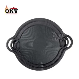 OKV cast iron skillet Grill pan Uncoated Korean outdoor barbecue pan