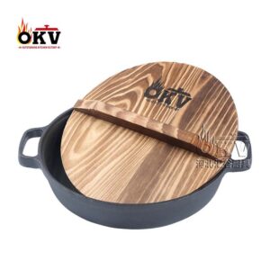 OKV Cast Iron Skillet Pan Household Non-Stick Skillet