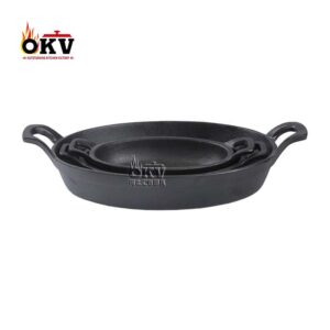 okv Cast Iron Skillet Western Restaurant Non-Stick Skillet