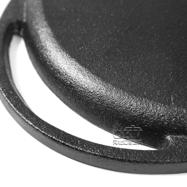 okv round thickened cast iron baking pan Non-stick camping baking pan