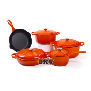 OKV Enamel Cookware Set – 5-Piece Kitchen Collection